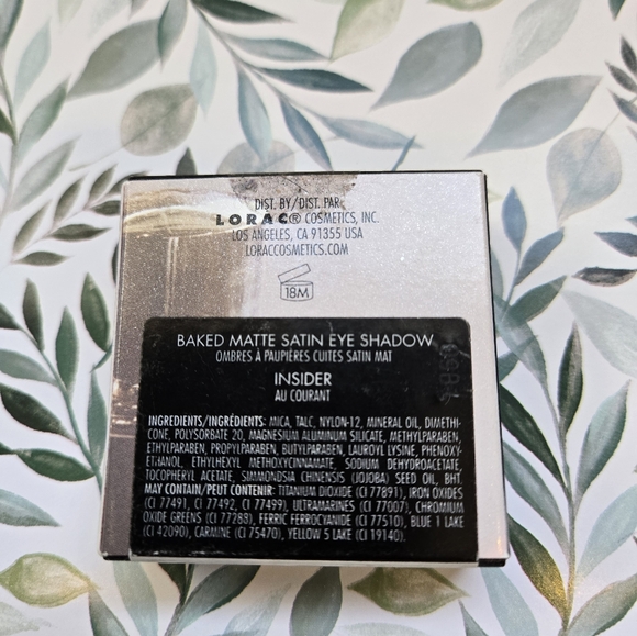 Lorac Baked Matte Satin Eye Shadow "INSIDER" Deep Blue - NIB - Picture 4 of 5